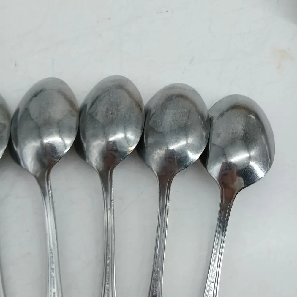 10X Tbsp TOWLE Supreme STUART SHELL Stainless Table Spoons